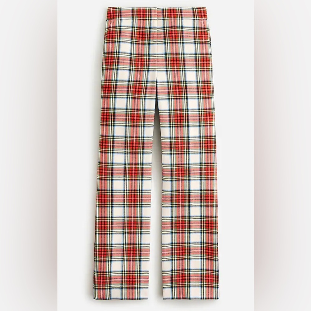 J Crew Willa Pant in Snowy Stewart Tartan Plaid